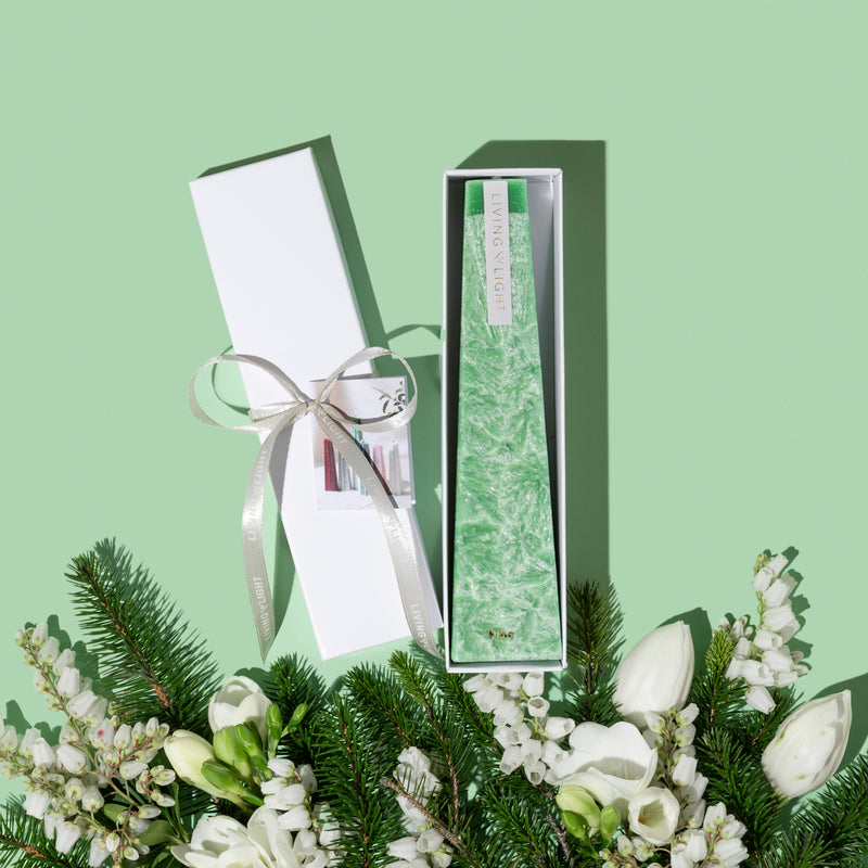 Light Light Candles green candle gift box