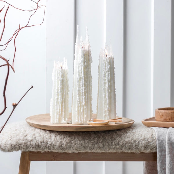 Pinot Blanc Icicle Candle Small - OUTLET