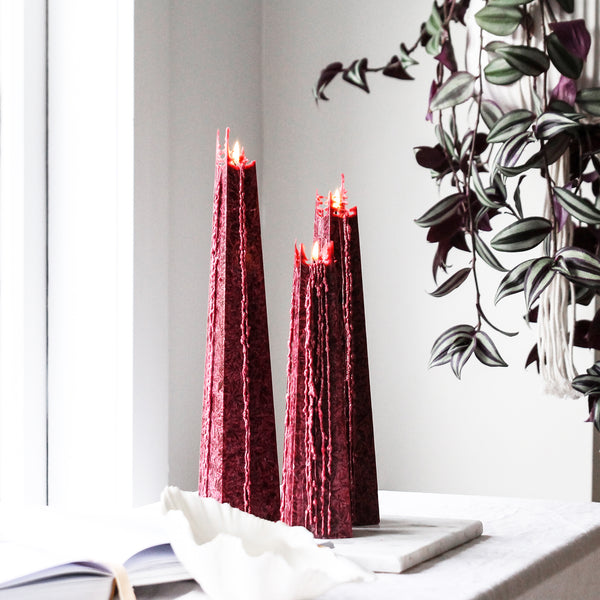 Pinot Noir Icicle Candles - OUTLET